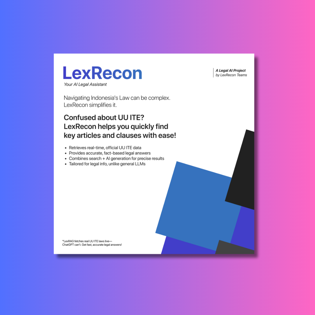 Screenshot proyek AI Legal AI Project by LexRecon Teams
