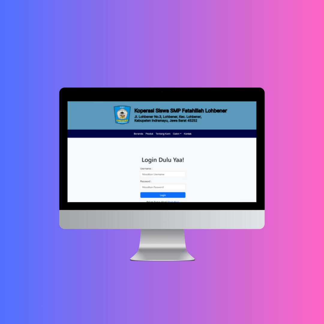 Screenshot proyek Sistem Pelayanan Digital (SiPedia)