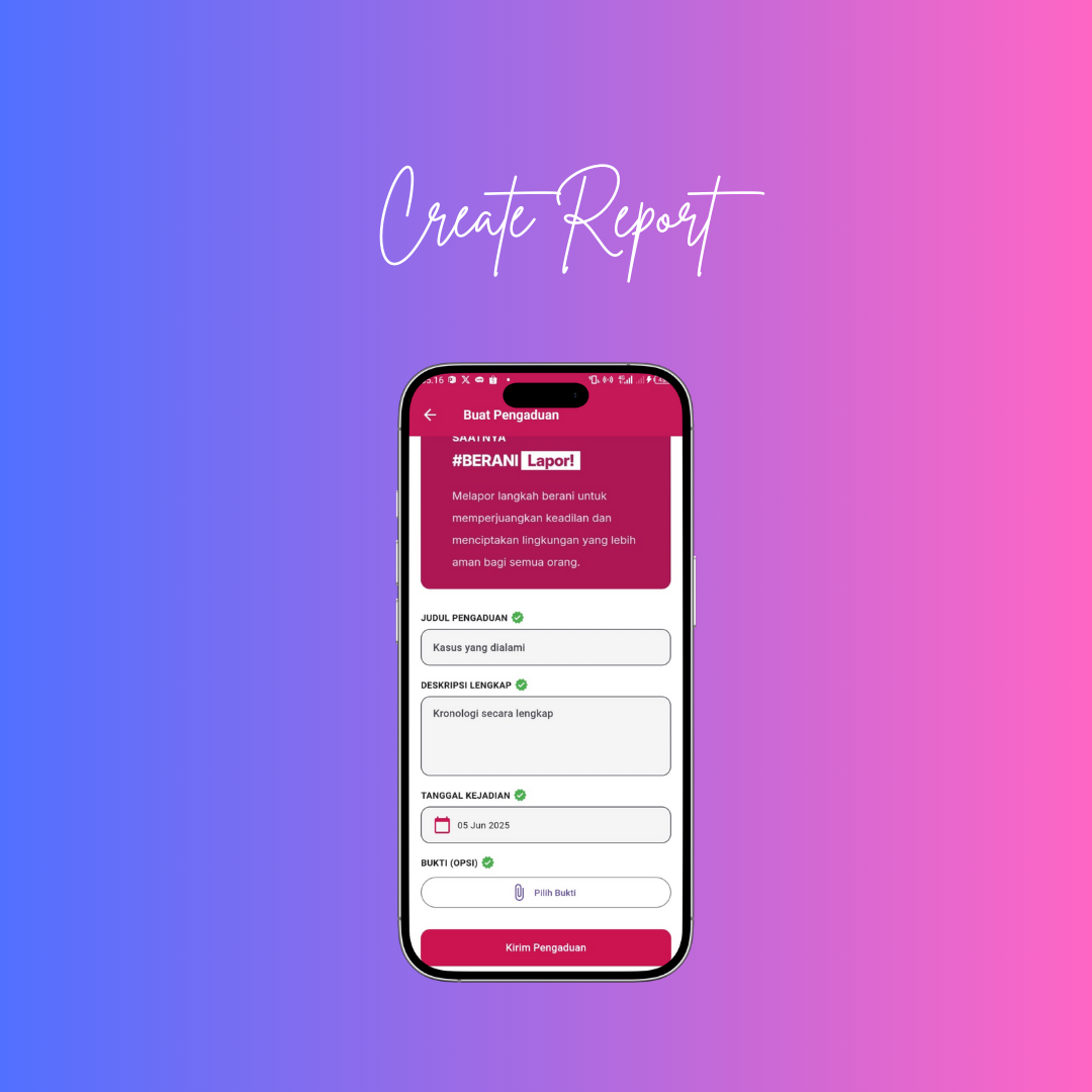 Screenshot proyek Sexual Protection (SPEAK)