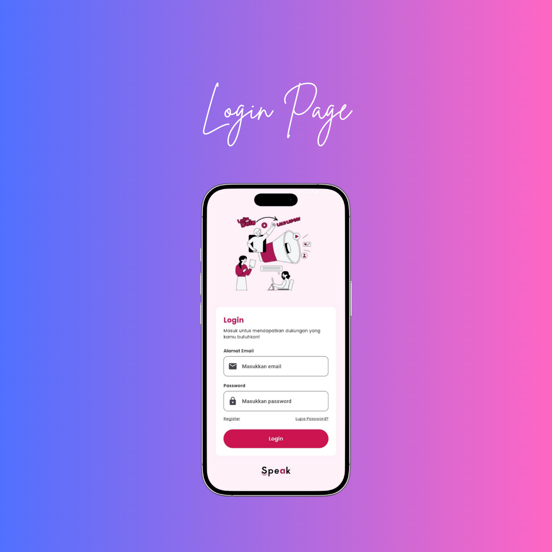 Screenshot proyek Sexual Protection (SPEAK)